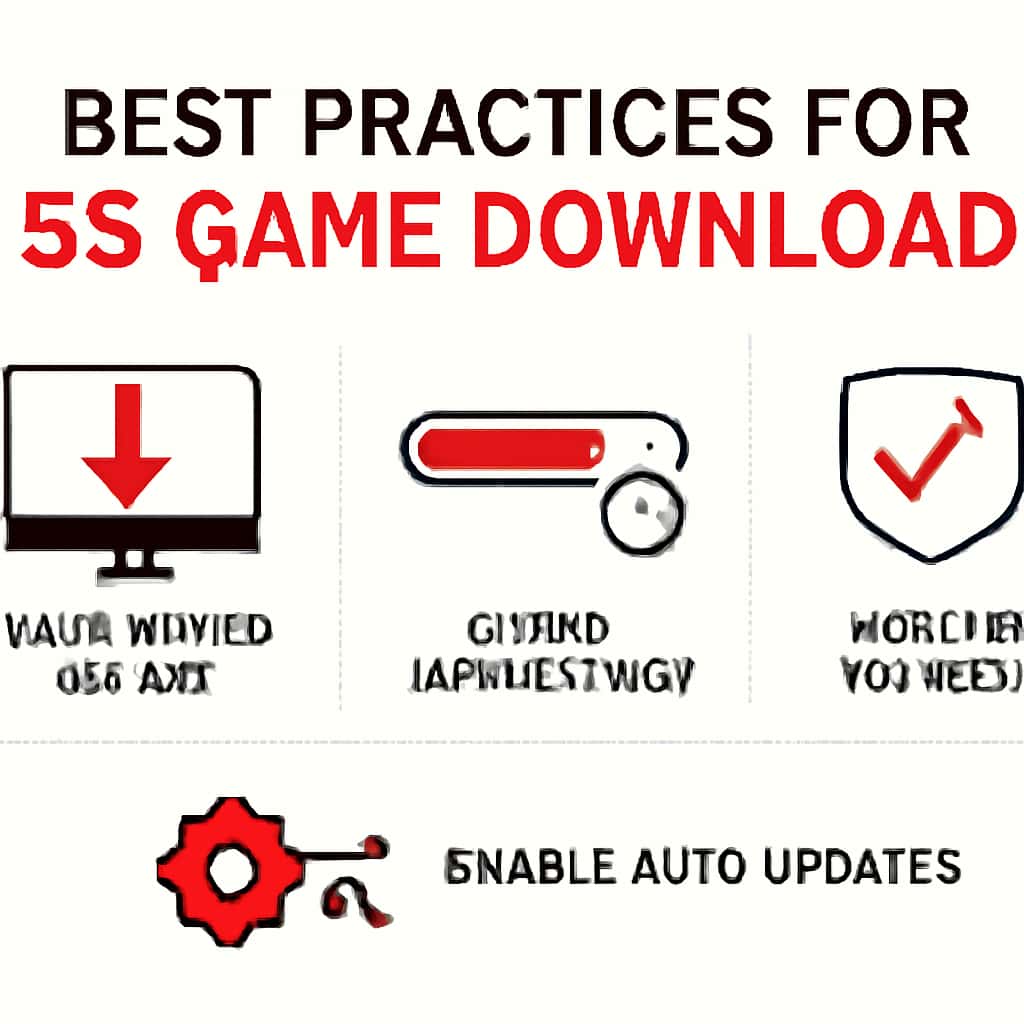 A diagram illustrating the steps for downloading the 55 Game.
