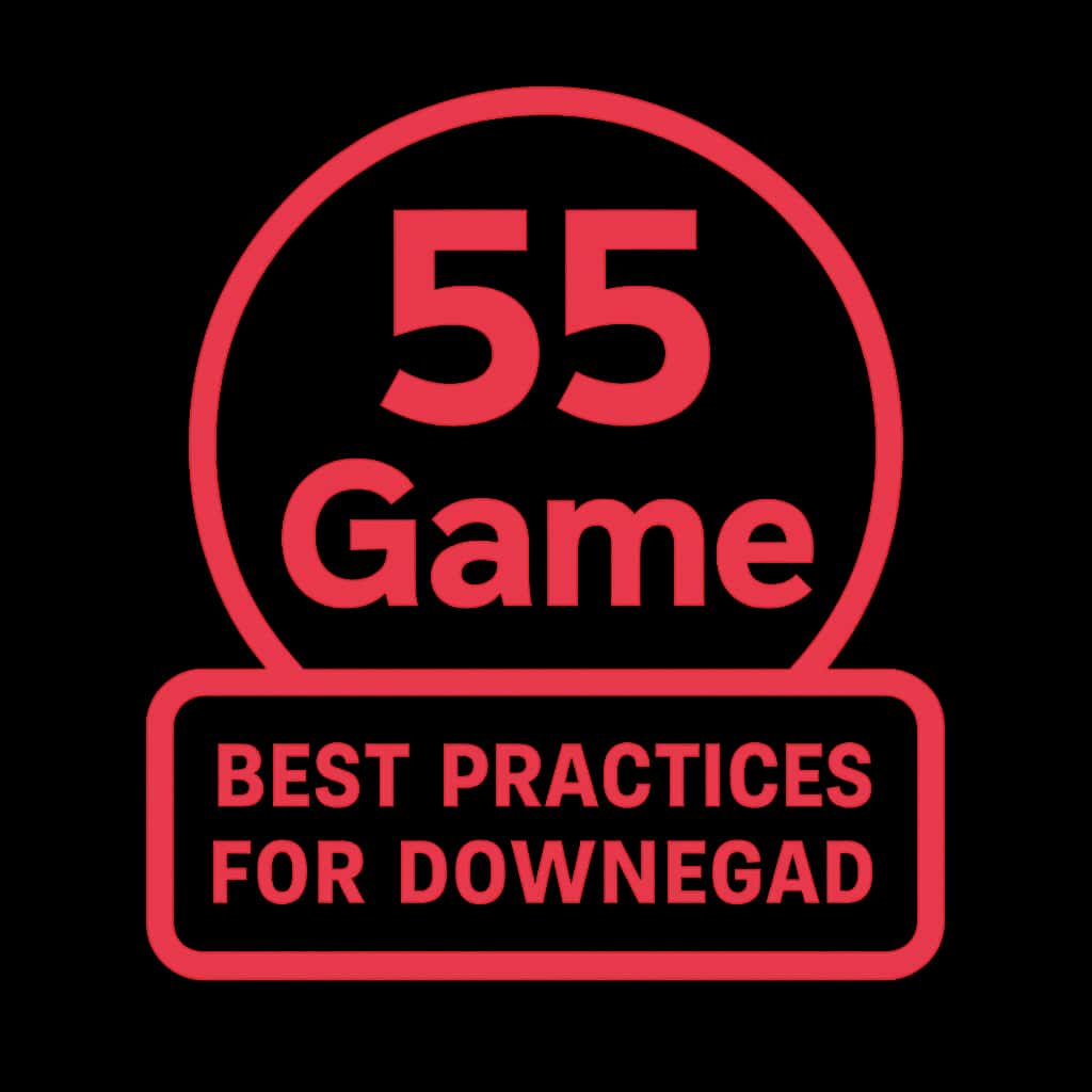 An icon representing guidelines for downloading the 55 Game.
