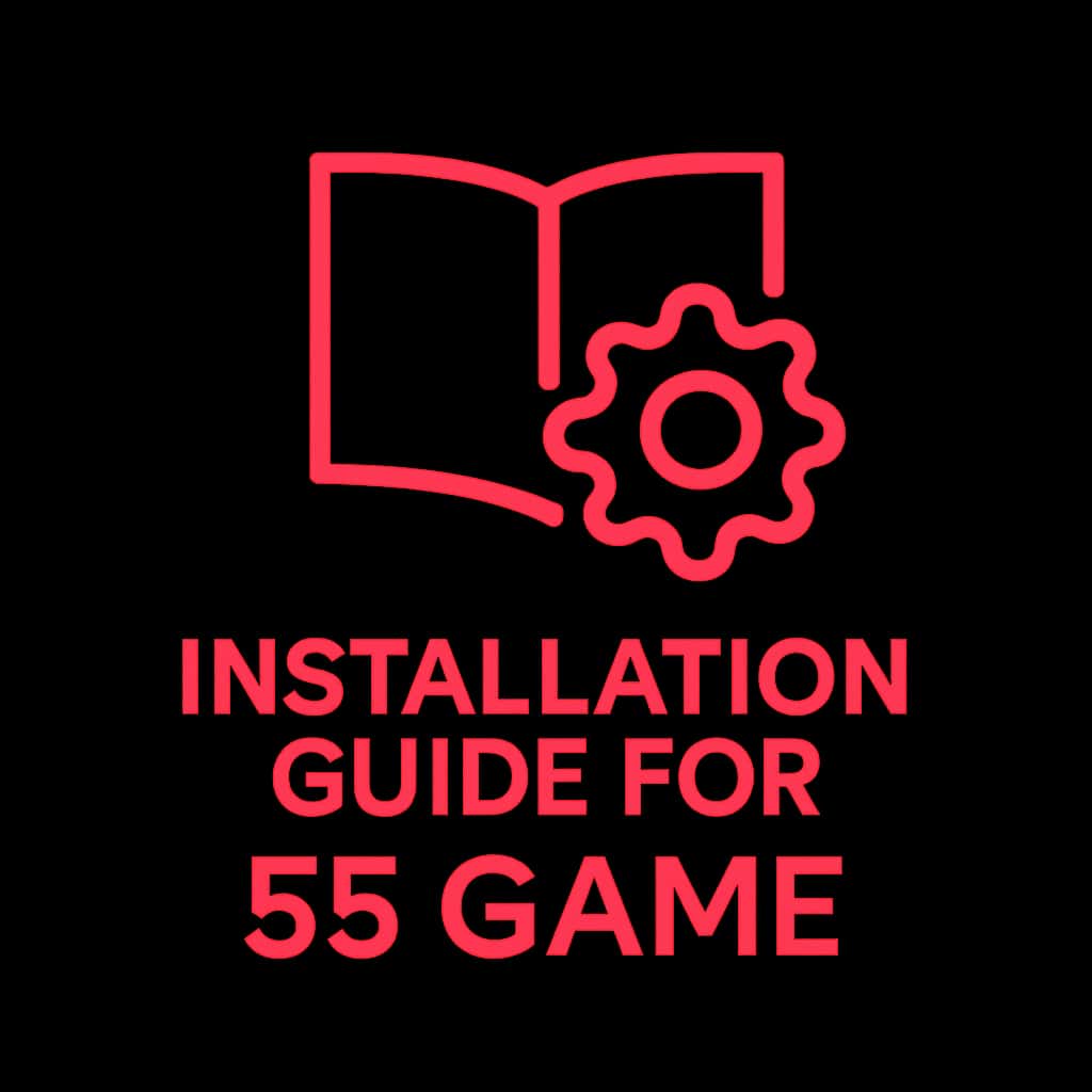 An icon symbolizing the installation guide for the 55 Game.