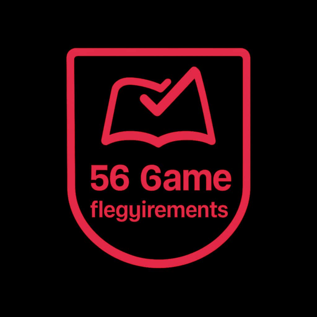 A badge symbolizing the 55 Game Requirements.