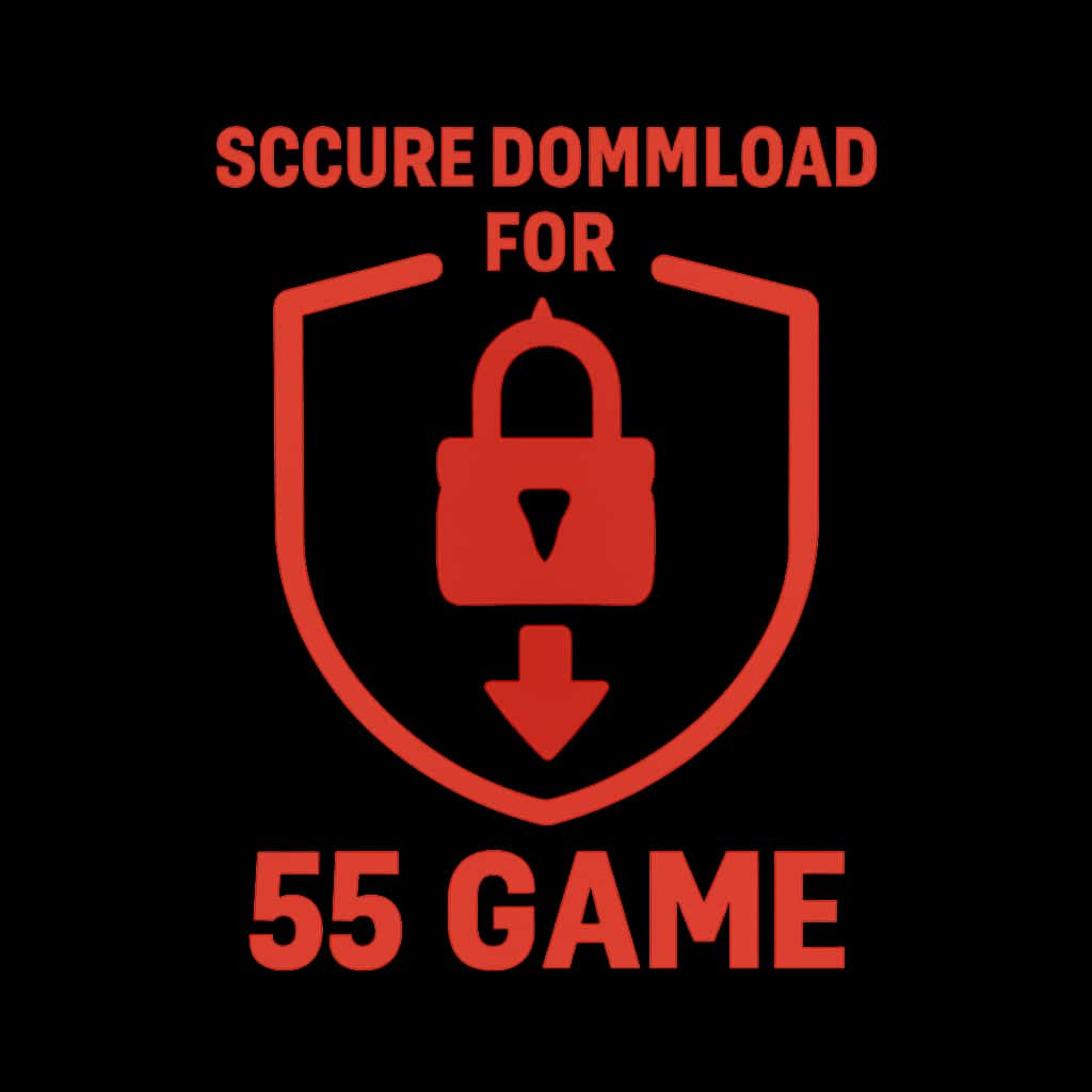 An icon indicating secure download procedures for the 55 Game.