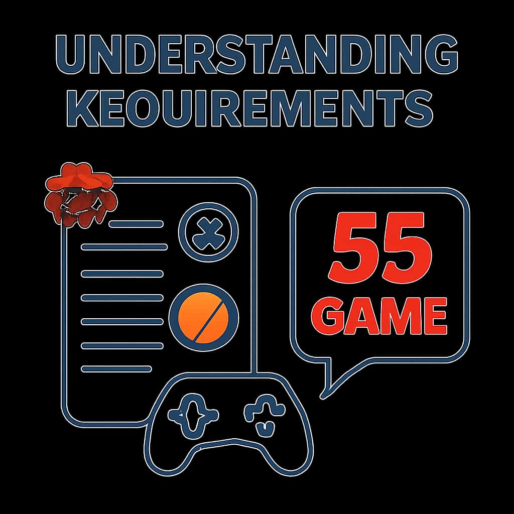 An educational diagram of the requirements for 55 Game.