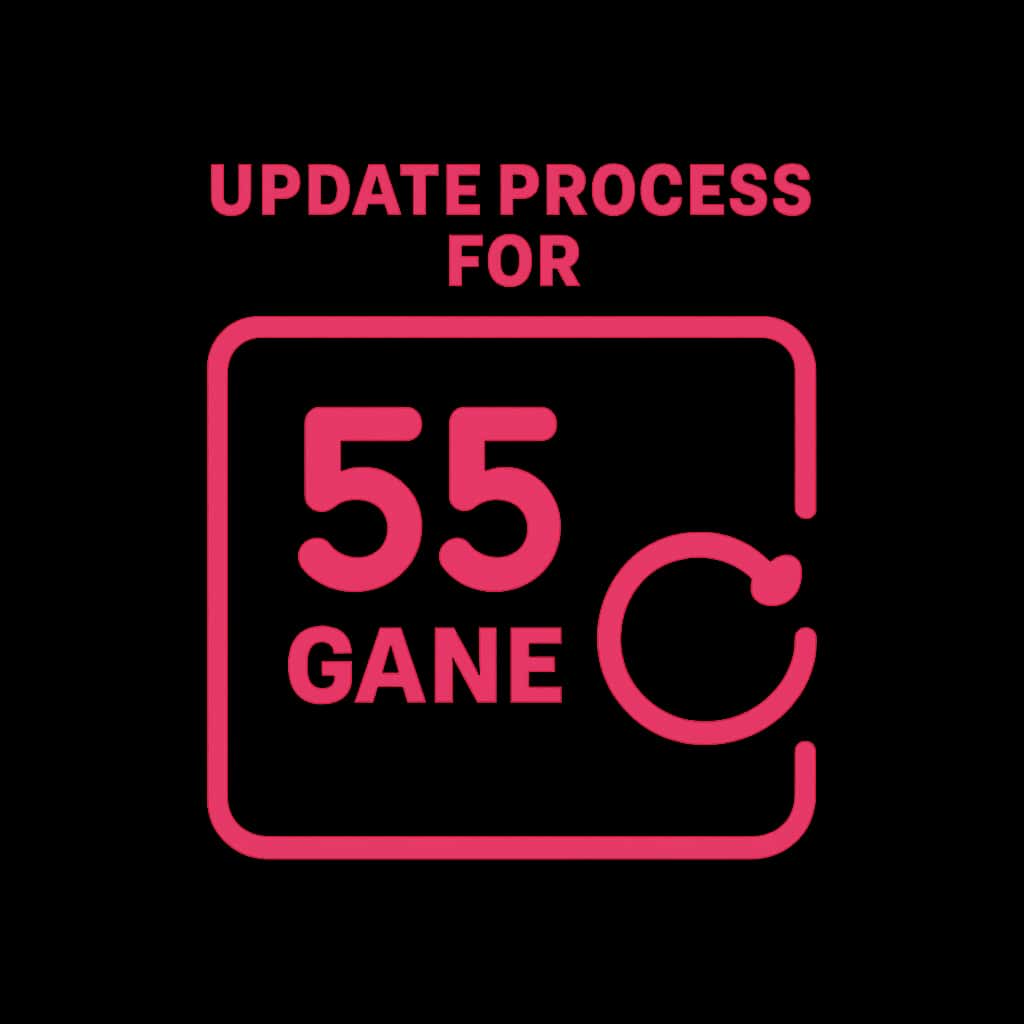 Icon representing the update process for 55 Game.